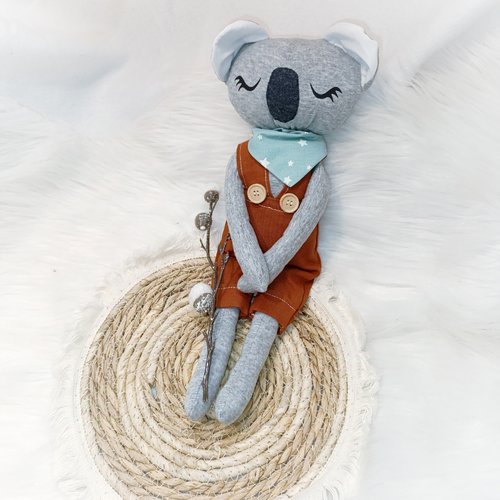 Poupée en tissu/ poupée de chiffon koala