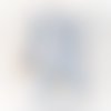 Joli doudou lapin fausse fourrure gris et savane