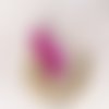 Protège livre en tissus rose fushia