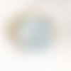 Joli protège carnet de sante savane bleu vert