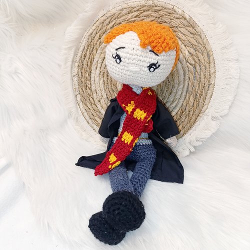 Poupée harry potter / ron en crochet