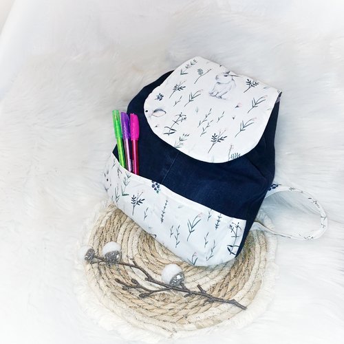 Sac à dos enfant/ sac maternelle petit lapin