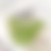 Sacoche / sac banane velours vert gazon