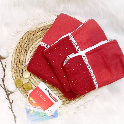 Pochette couleur brique