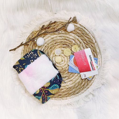 Porte monnaie fausse fourrure