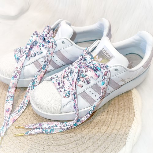Lacets en tissus liberty