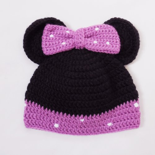 Bonnet Minnie Avec Noeud Pour Bebe Un Grand Marche