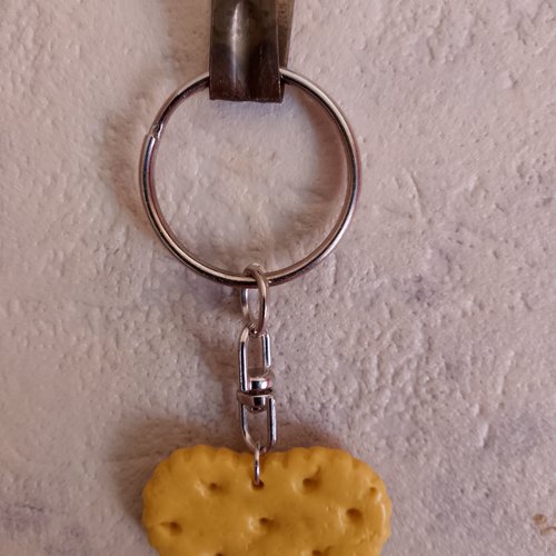 Porte clé biscuit cœur