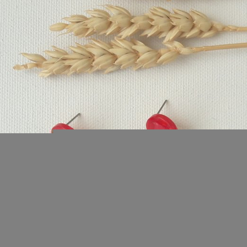 Boucles d'oreilles petit pendentif en acétate