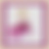 Grille point de croix - pdf- danseuse rose fuschia point compté broderie