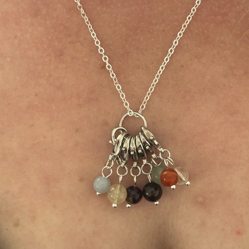 Collier interchangeable 7 chakras