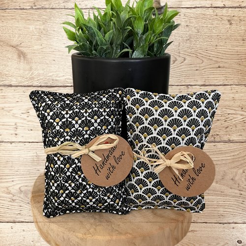 Eponges lavables "éventails black"