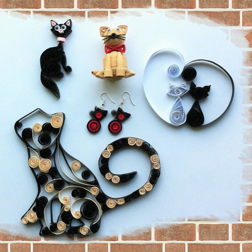 Kit Tuto Quilling Chat 1 Un Grand Marche