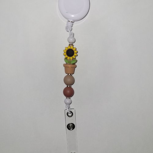 Porte badge retractable