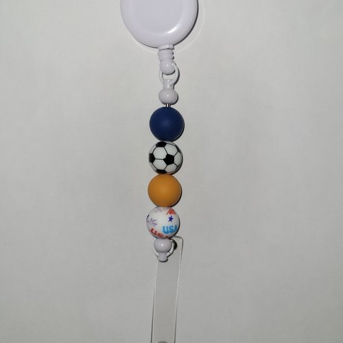 Porte badge retractable