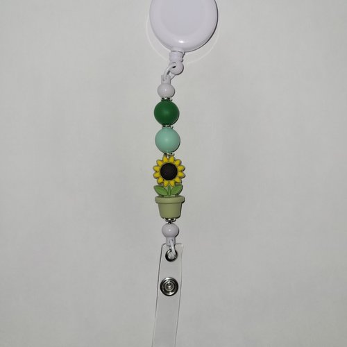 Porte badge retractable