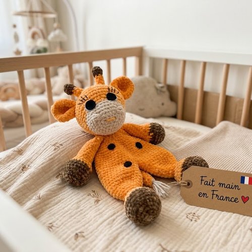 Doudou plat girafe