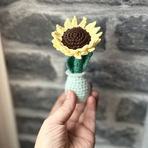 Tournesol et son vase.
