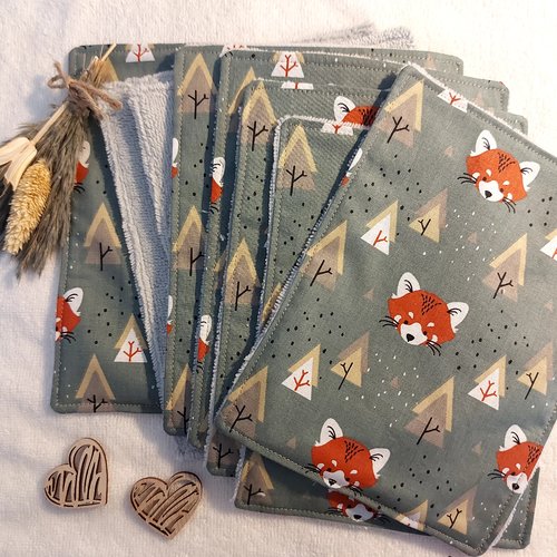 Lingettes réutilisables format xl