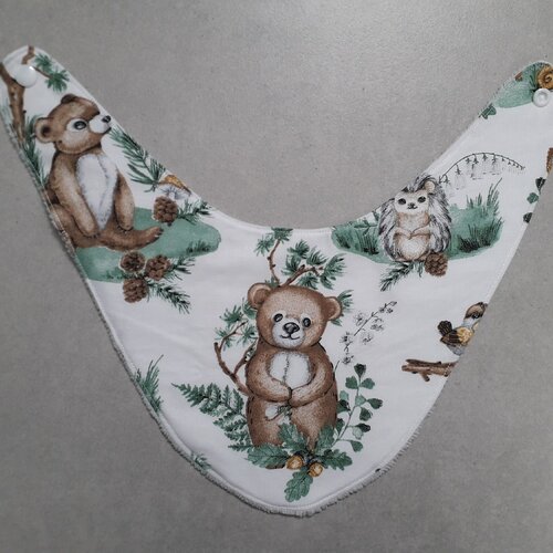 Bavoir ours - fait main