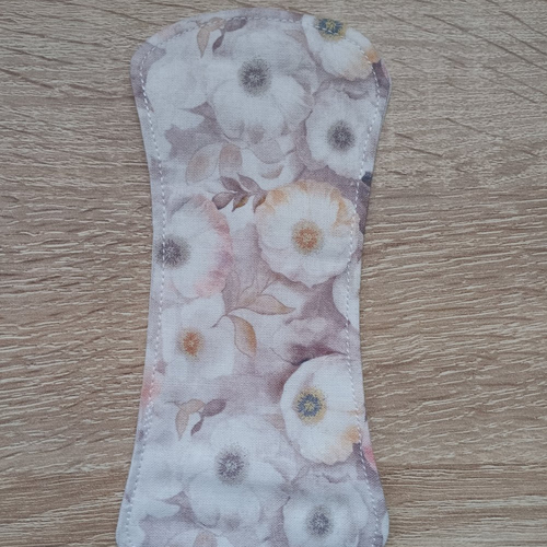 Protège-slip lavable sans ailette - anémones - fait main