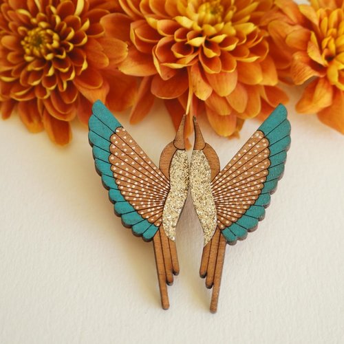 Boucles d'oreilles colibris