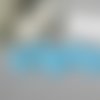 Pics à chignon bleu turquoise grandes fleurs lot de 5 v2