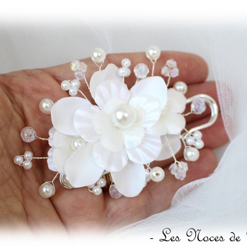 6 Broches Pour Femme Avec Cristaux Et Perles - Épingles à Nourrice, Pour Châle, Robe, Mariage - 4 Styles Différents (or, Argent, Fleur)