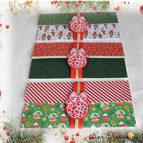 Argent de Noël Argent Cadeau Cadeau Rouge Enveloppe Porte-cadeau Pocket  Carte Cadeau Bon Nouveau