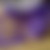 Deux mètres de ruban mousseline organza ,  coloris  violet  , largeur  4 cm