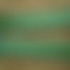 Ruban x 2 mètres en polyester  , motifs carreaux turquoise et vert  , largeur 10 mm