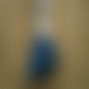 Echevette  de coton à canevas  retors dmc , numero 4  , coloris 2590 bleu pétrole 