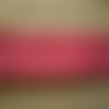 Biais x 2 mètres en synthétique , coloris rouge à pois roses , largeur  21 mm