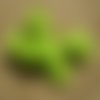Guirlande de coeurs en feutrine et métal , coloris vert ,  taille 1 mètre