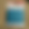Plaque de 10 mètres de coton ciré , coloris turquoise , taille 1 mm