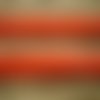 Deux mètres de ruban de velours  , coloris orange , largeur 1 cm