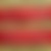 Ruban x 3 mètres en synthétique , coloris rouge , motif étoiles blanches , largeur 24 mm