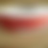 2,5 mètres de ruban gros grain  , coloris rouge message "happy birhday" blanc , largeur 10 mm 