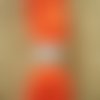 Echevette ancienne de coton à broder  retors dmc , numero 4  , coloris 2349 rouge 