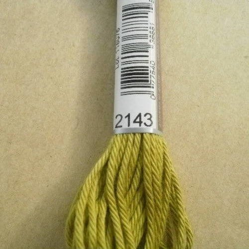 Echevette  de coton à broder  retors dmc , numero 4  , coloris 2143  vert 