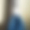 Echevette  de coton à broder  retors dmc , numero 4  , coloris 2592 bleu pétrole 