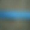 Ruban gros grain ,  en polyester   , coloris fond turquoise à pois blancs , largeur 10 mm 