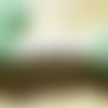Echevette ancienne de coton à broder  retors dmc , numero 4 , coloris 2954 vert 