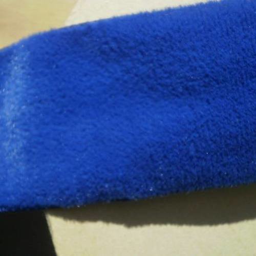Ruban de velours  largeur  35 mm , coloris bleu vif                