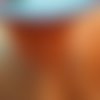 Ruban organza en  polyester  ,  coloris  orange , largeur 10,7 cm 