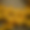 Ruban croquet x 2 mètres en coton , coloris  jaune , largeur 15 mm