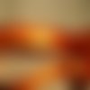 Ruban de satin x 2 mètres , largeur 16 mm , coloris orange