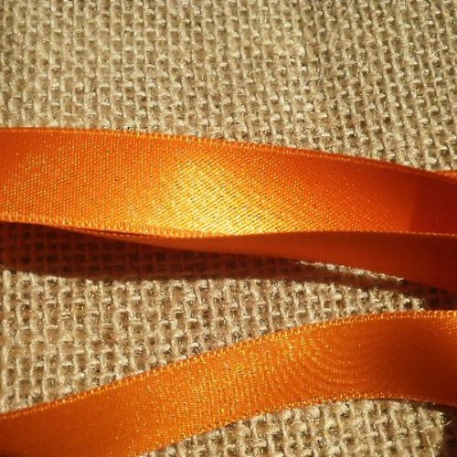 Ruban de satin x 2 mètres , largeur 16 mm , coloris orange