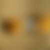Echevette ancienne de coton à broder  retors dmc , numéro 4 , coloris 2725 jaune moutarde