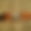 Echevette ancienne de coton à broder  retors dmc , numéro 4 , coloris 2922 orange brique